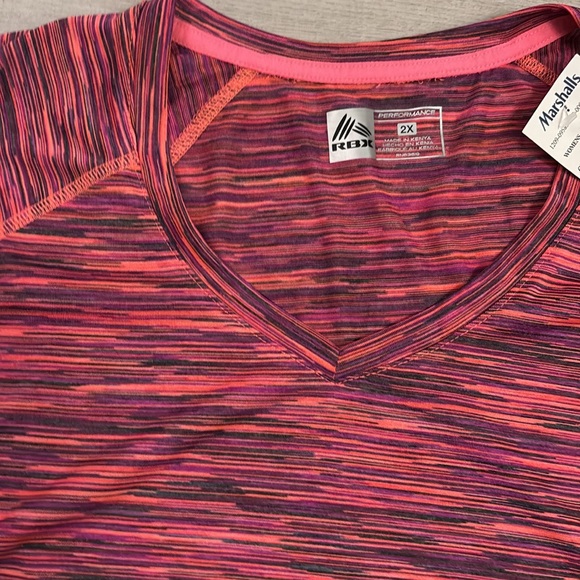 RBX Women's Striped Pink and Purple Sweatshirt - Picture 2 of 3